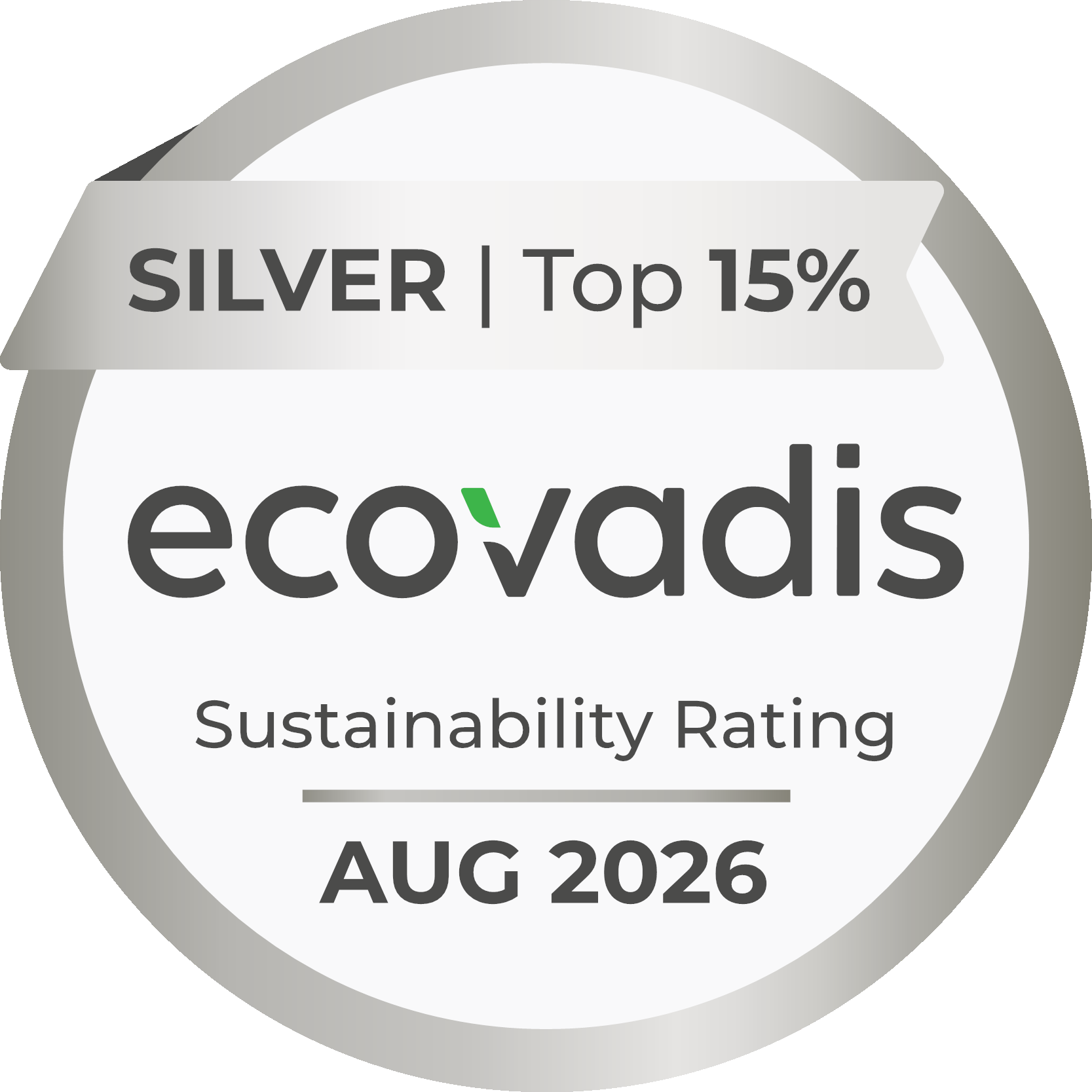 Médaille d'Argent EcoVadis 2026